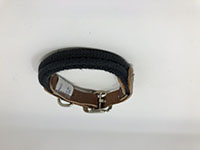 1/2 Inch (in) Ribbed Cotton Dog Collar