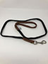 1/2 Inch (in) x 4 Feet (ft) Ribbed Cotton Dog Leash with Leather Trim - 3